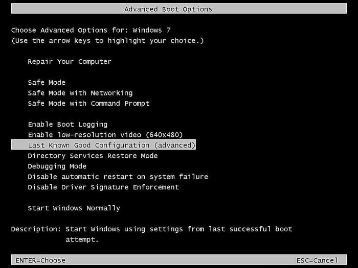 bad system config info windows