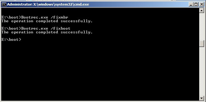 bad system config info как исправить