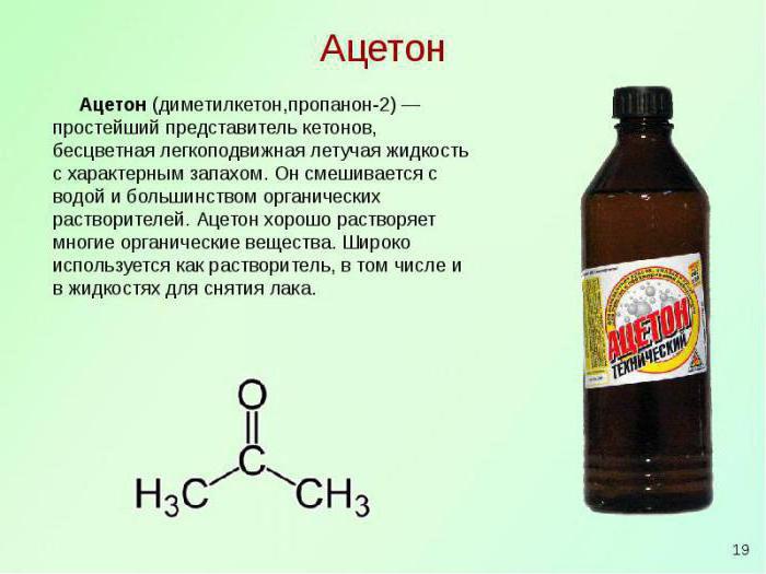 ацетон формула