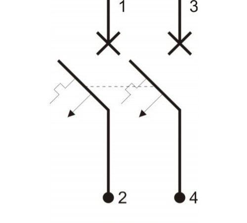 подключение двухполюсного автомата