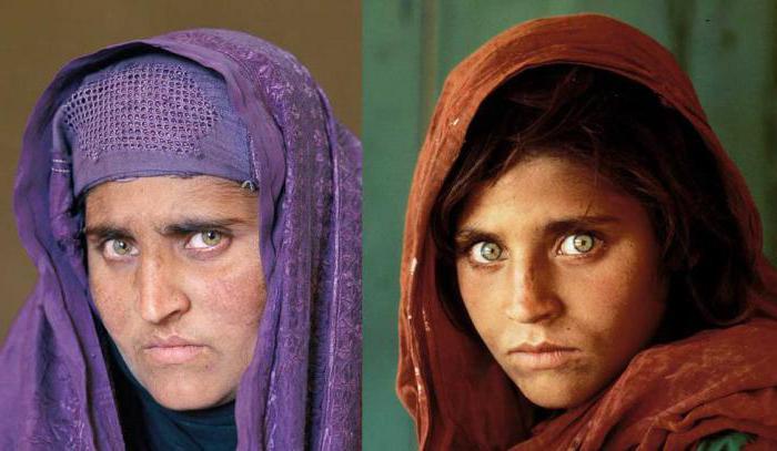 портрет афганской девочки