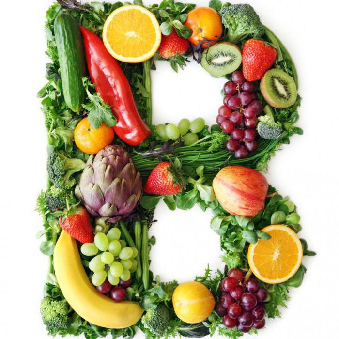 Витамин В в овощах и фруктах