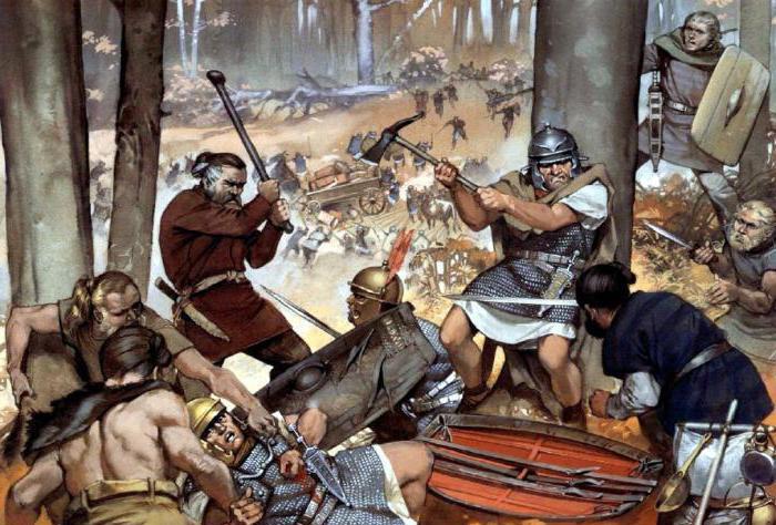тевтобургский лес разгром римских легионов германцами