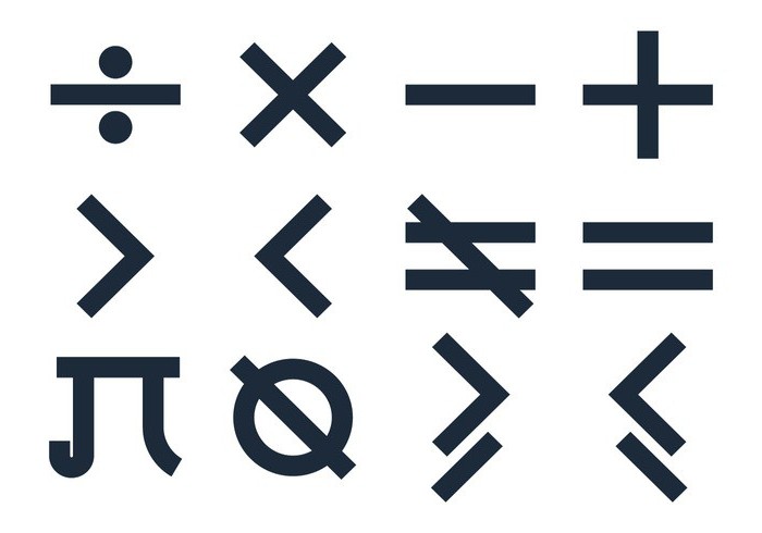 возникновение математических знаков символов
