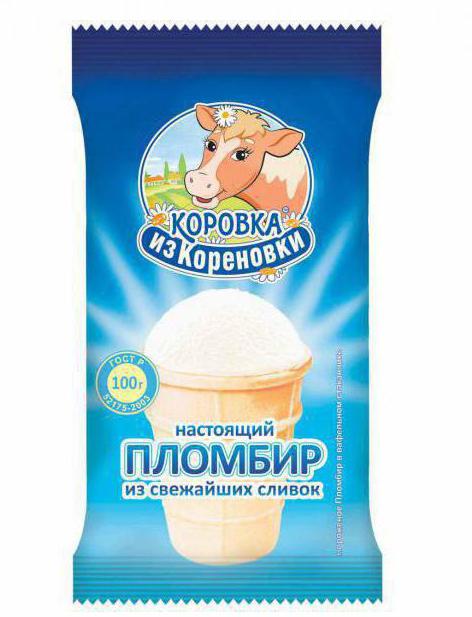 мороженое коровка из кореновки состав