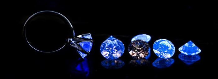 натуральные голубые бриллианты