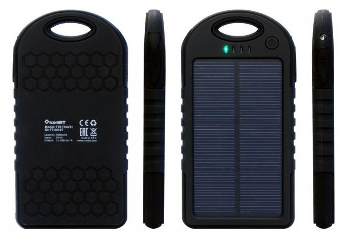 портативная зарядка для телефона с солнечной батареей