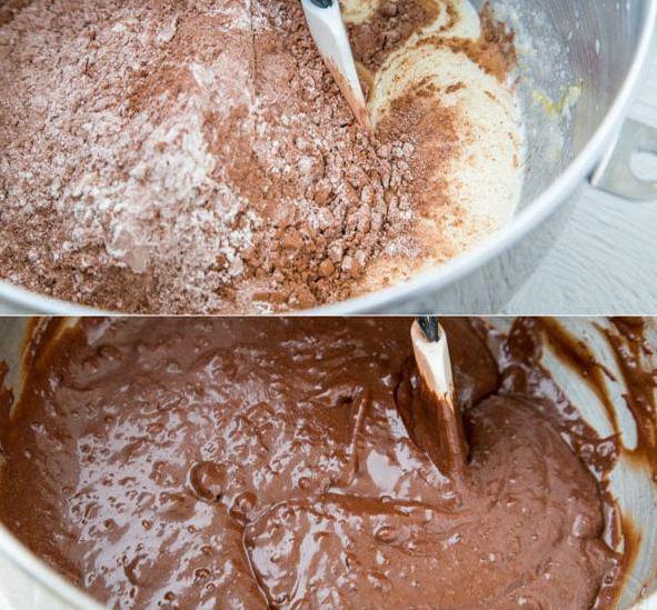 шоколадный пирог брауни с вишней