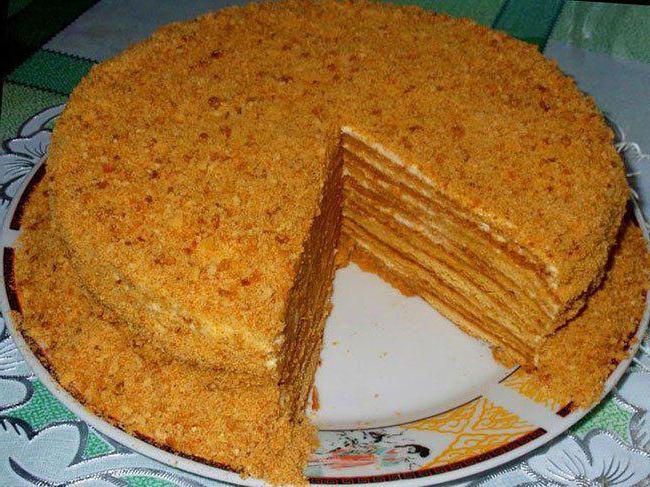 торт мадонна со сгущенкой