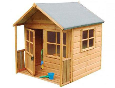 деревянный домик для детей на дачу 