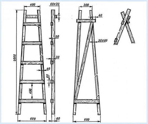стремянка своими руками из дерева