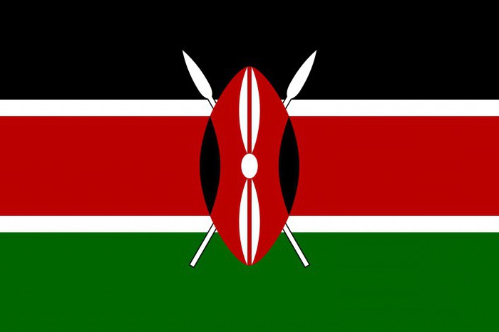 флаг страны кения
