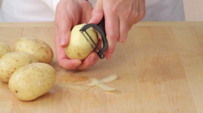  как быстро почистить молодую картошку мелкую