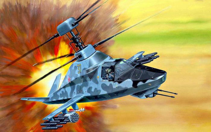 Ка-58 "Черный призрак" вертолет