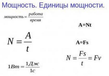 ватт формула