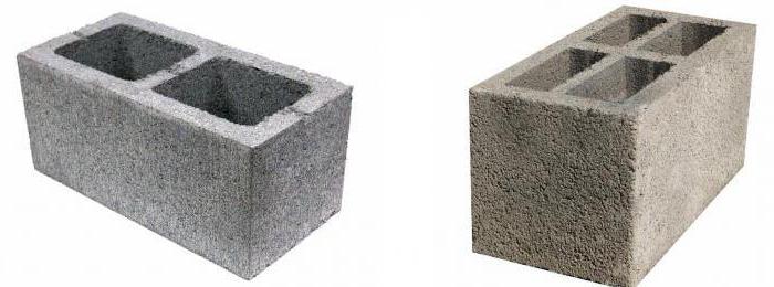 виды строительных блоков 