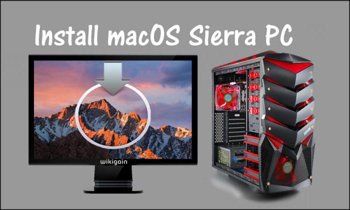 установка на pc mac os