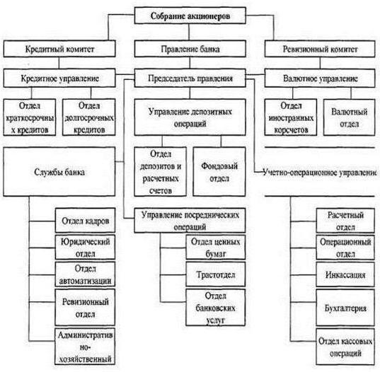 организационная структура сбербанка