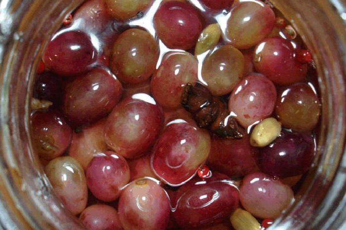  маринованный виноград на зиму рецепт без стерилизации