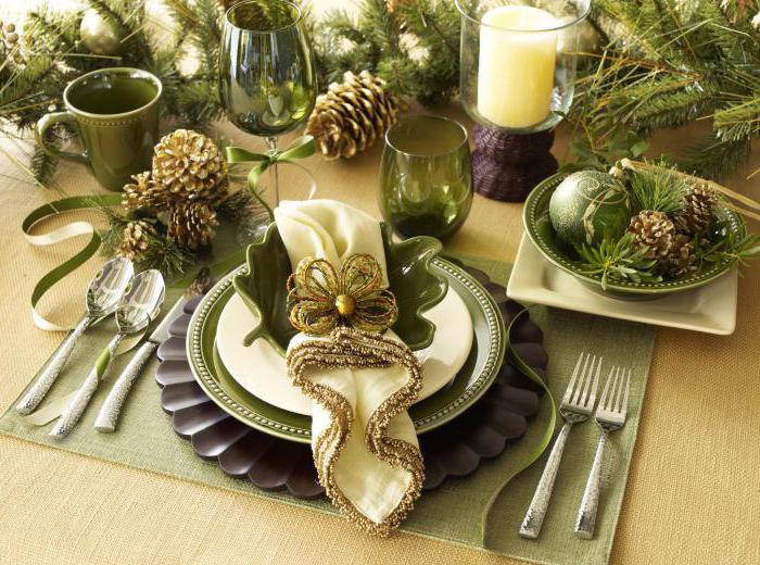 Christmas table decoration