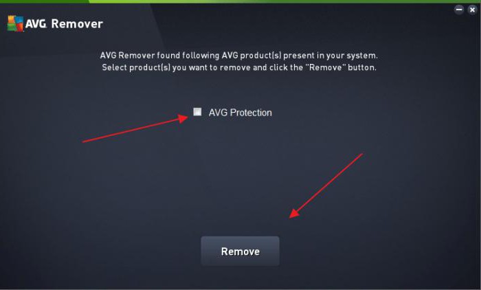 как удалить avg с компьютера windows 7