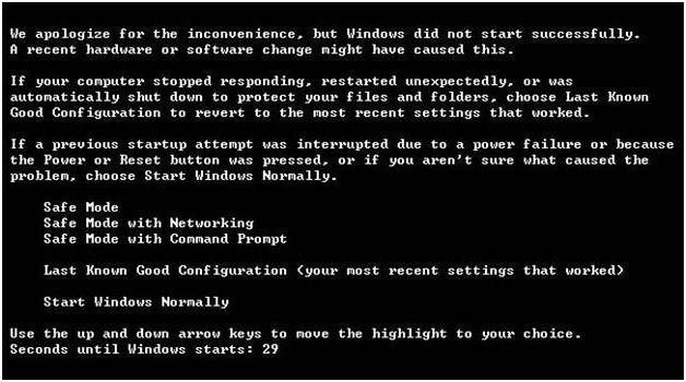 после обновления windows 7 не запускается
