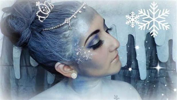 новогодний макияж снежная королева