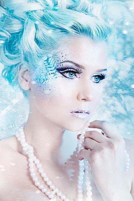 макияж для снежной королевы на новый год 