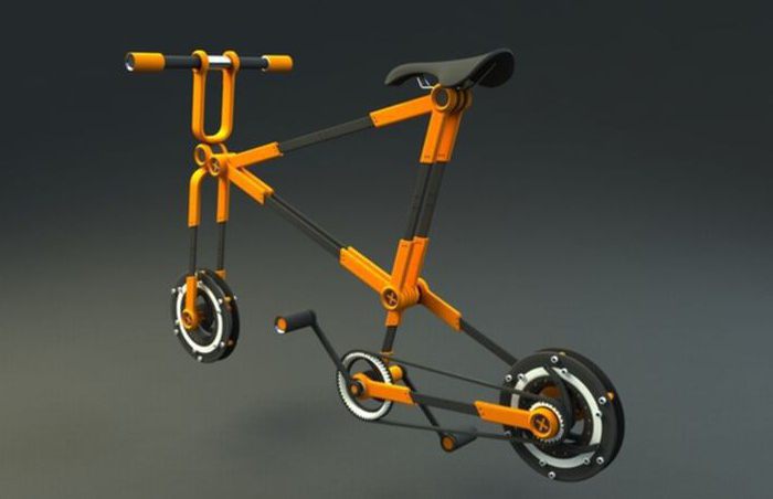 складной велосипед с маленькими колесами