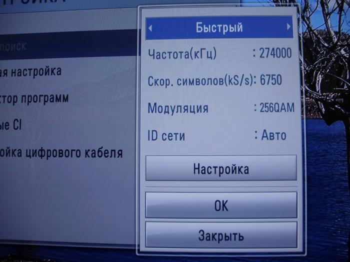 как настроить цифровые каналы на телевизоре