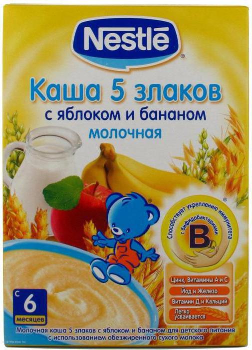 детская кашка nestle