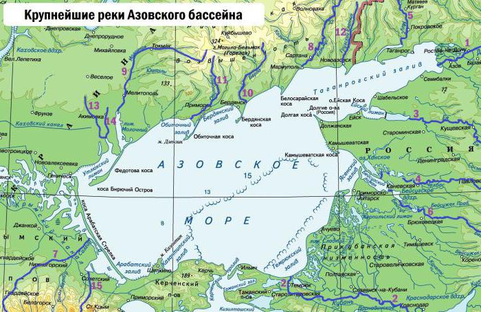 какая река впадает в азовское море