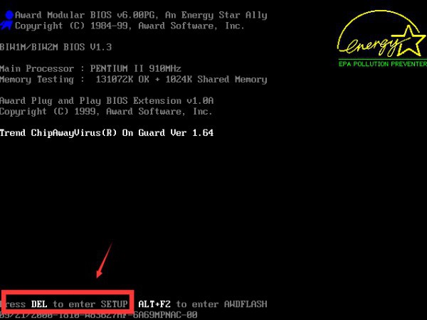 как запустить биос на windows 7