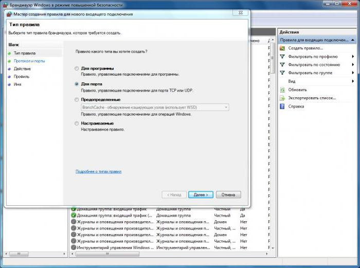 открытые порты на компьютере windows 7