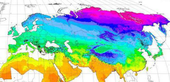 Какие климатические пояса в Евразии