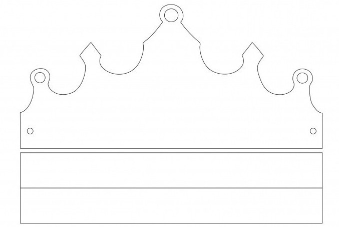 выкройка короны для принцессы