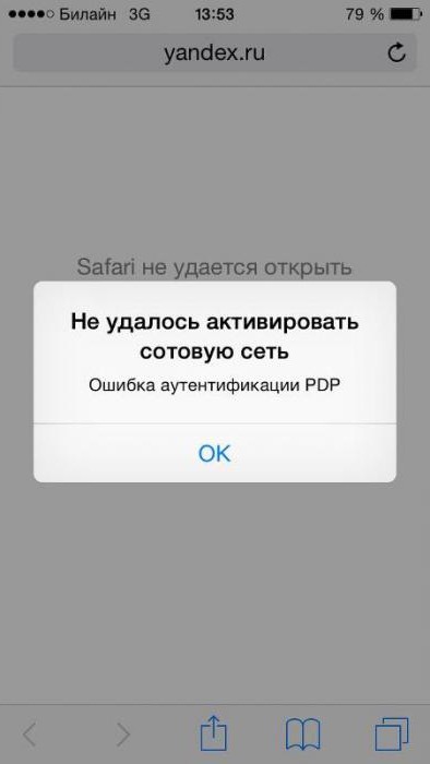 что такое ошибка аутентификации