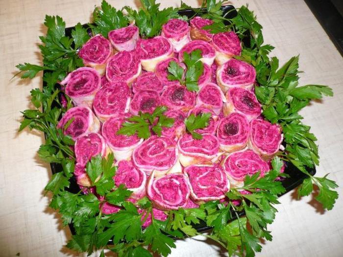 салат роза рецепт с фото