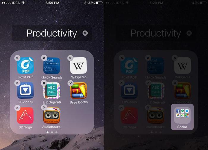 как создать папку на айфоне 7 