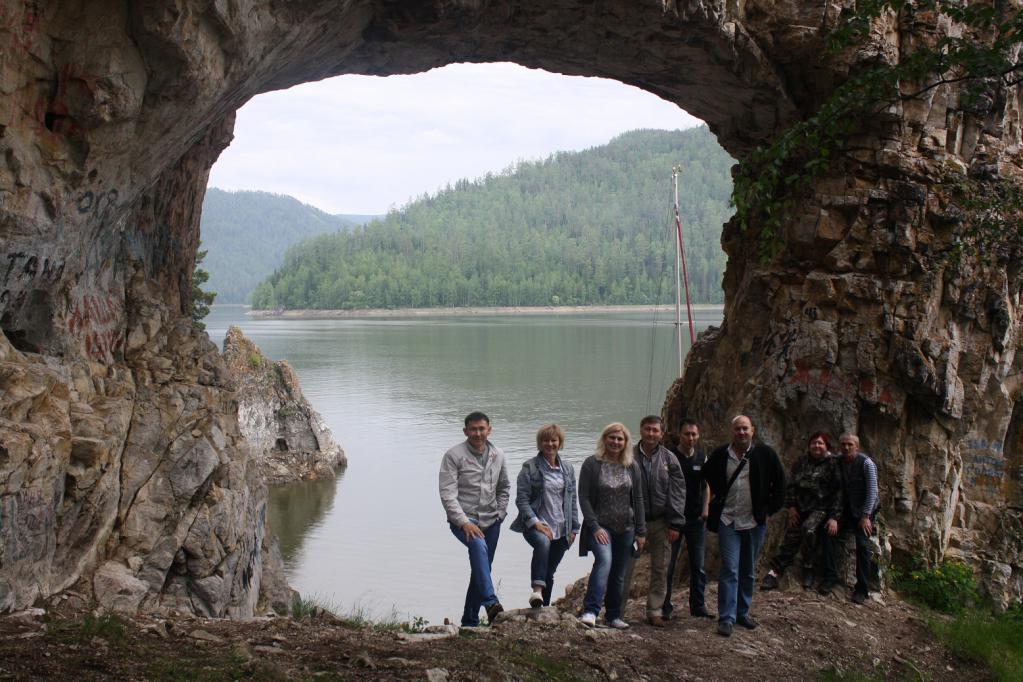 Царская пещера на Красноярском водохранилище