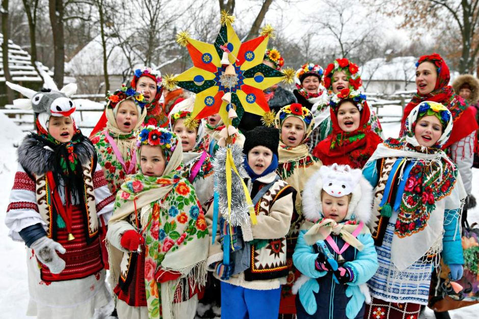 Колядование в Рождество