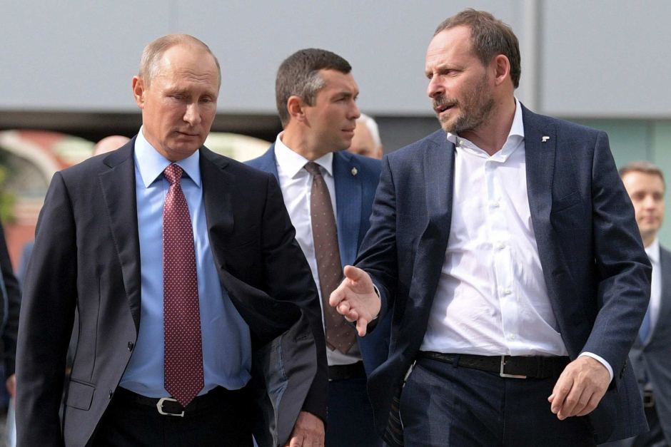 Аркадий Волож и Путин