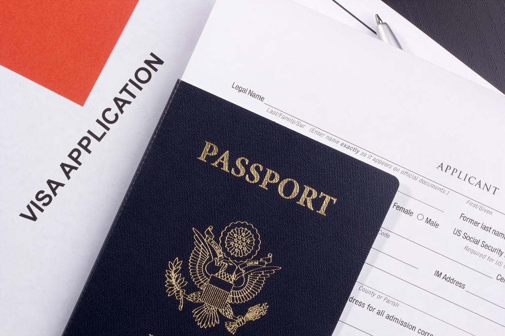 Подача документов на визу