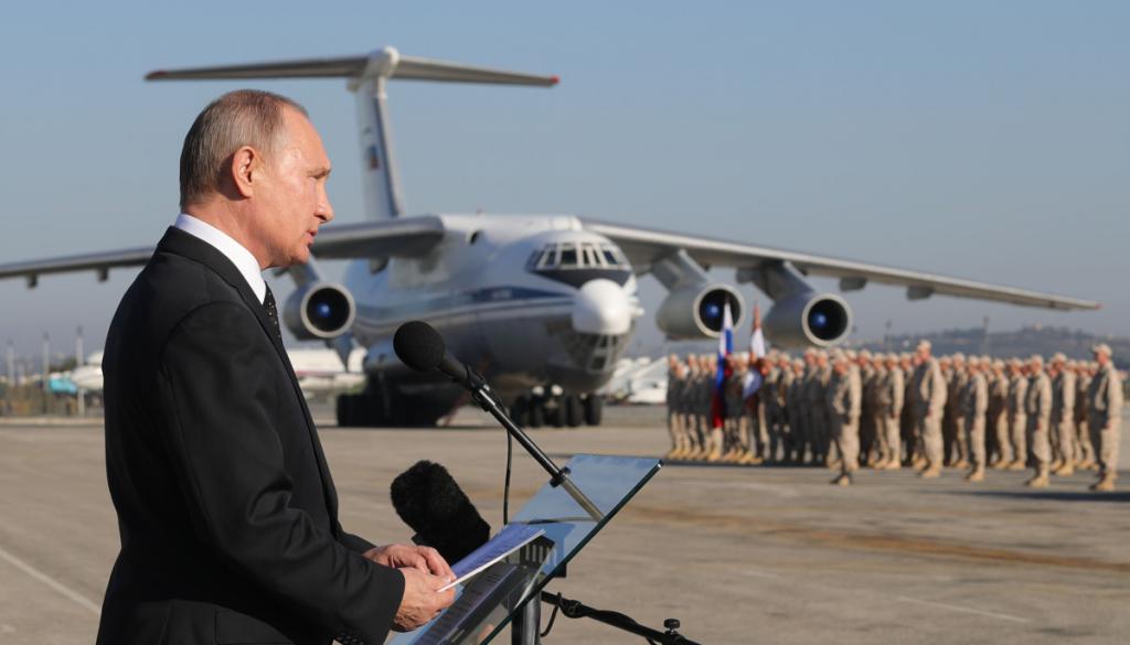 Визит Путина на базу Хмеймим