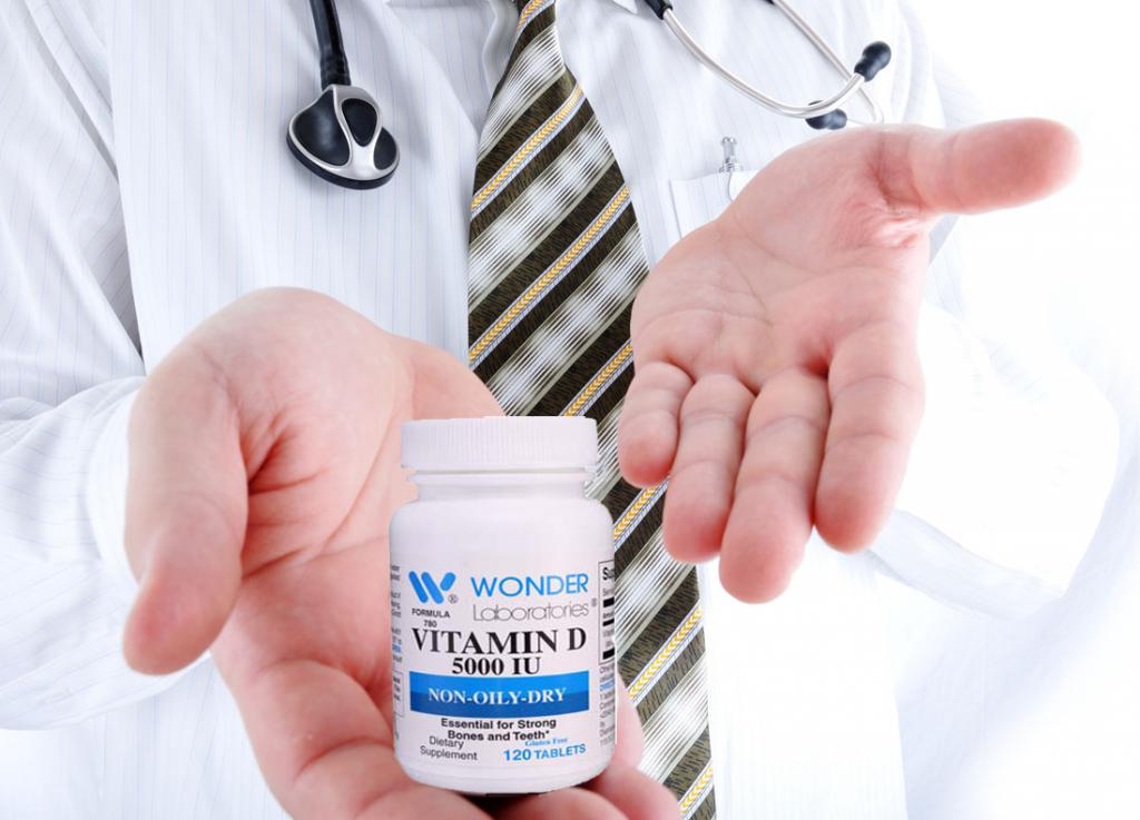 врач предлагает витамин Д