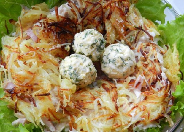 Салат с картофелем