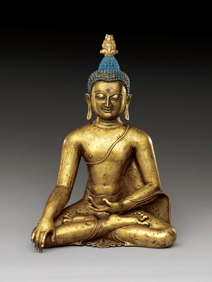 Статуэтка Будды, сделанная в Тибете.