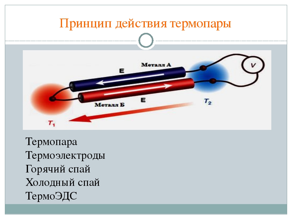 принцип действия термопары