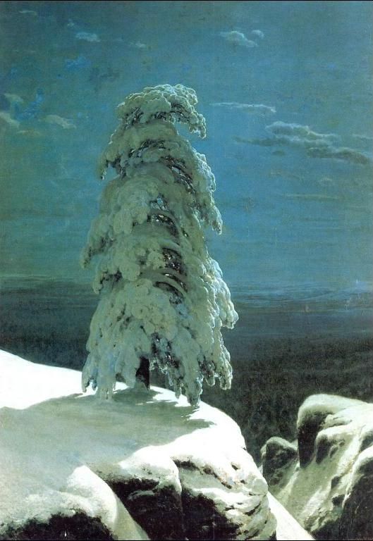 И.И Шишкин "На севере диком...", 1891 г.