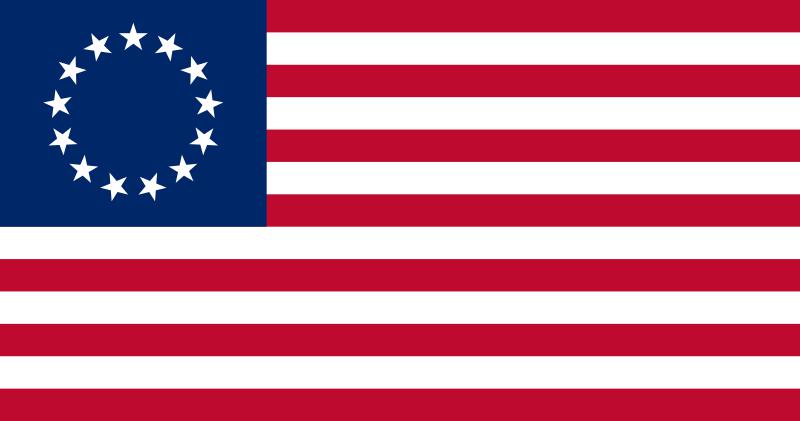 первый официальный флаг США